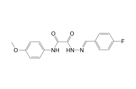2-[(2E)-2-(4-fluorobenzylidene)hydrazino]-N-(4-methoxyphenyl)-2-oxoacetamide