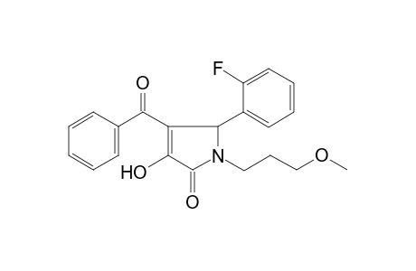 Pyrrol-2(5H)-one, 4-benzoyl-5-(2-fluorophenyl)-3-hydroxy-1-(3-methoxypropyl)-
