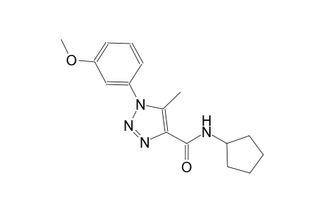 1H-1,2,3-triazole-4-carboxamide, N-cyclopentyl-1-(3-methoxyphenyl)-5-methyl-