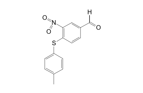 3-NITRO-4-(p-TOLYLTHIO)BENZALDEHYDE