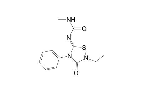 2-ETHYL-5-METHYLCARBAMOYLIMINO-4-PHENYL-1,2,4-THIADIAZOLIDIN-3-ONE