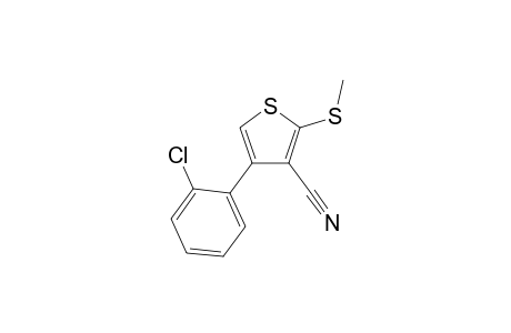 4-(2-Chlorophenyl)-2-(methylsulfanyl)-3-thiophenecarbonitrile