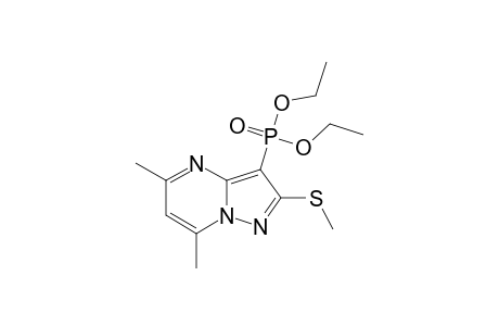 DIETHYL-(5,7-DIMETHYL-2-METHYLSULFANYL-PYRAZOLO-[1,5-A]-PYRIMIDIN-3-YL)-PHOSPHONATE