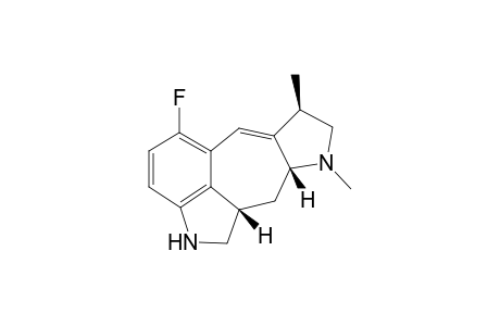 (3S, 5R, 8R)-5(10-9)abeo-2,3.beta.-Dihydro-6-methyl-8.beta.-methyl-12-fluoro-9, l10-dide hydroergoline