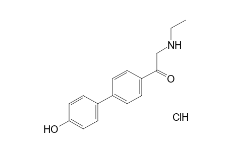 2-(ethylamino)-4'-(p-hydroxyphenyl)acetophenone, hydrochloride