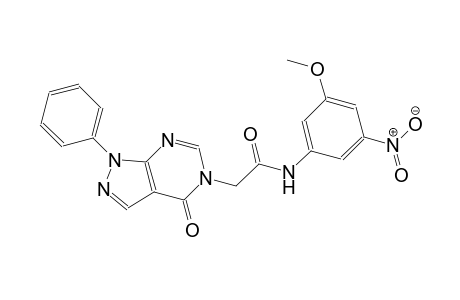 N-(3-methoxy-5-nitrophenyl)-2-(4-oxo-1-phenyl-1,4-dihydro-5H-pyrazolo[3,4-d]pyrimidin-5-yl)acetamide