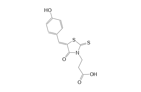 3-[(5Z)-5-(4-hydroxybenzylidene)-4-oxo-2-thioxo-1,3-thiazolidin-3-yl]propanoic acid