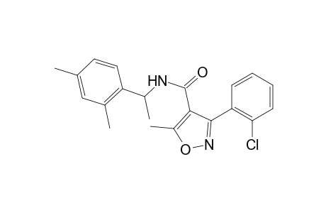 3-(o-chlorophenyl)-5-methyl-N-(alpha,2,4-trimethylbenzyl)-4-isoxazolecarboxamide