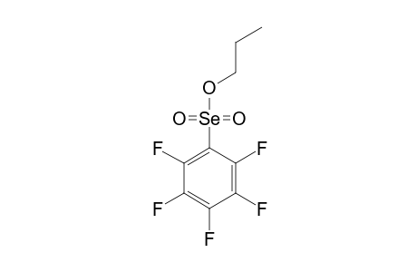 PENTAFLUORBENZOLSELENONSAEURE-PROPYLESTER