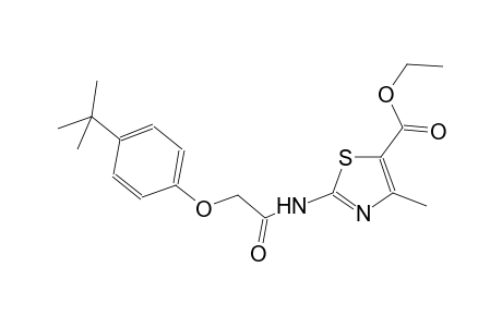 4-Methyl-5-ethoxycarbonyl-2-(4-tert-butylphenoxyacetamido)-thiazole