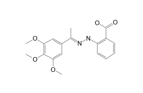 Acetophenone, 3,4,5-trimethoxy-, (2-carboxyphenyl)hydrazone