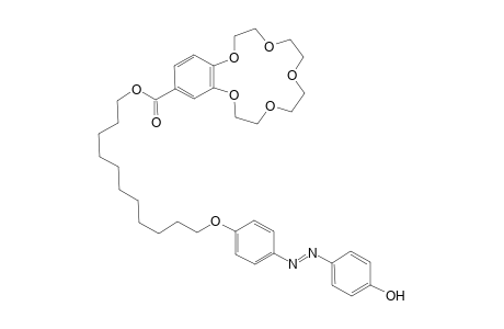 4'-[11-[4-(4-Hydroxyphenylazo)phenoxy]undecyloxycarbonyl]benzo-15-crown