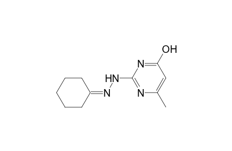 cyclohexanone, (4-hydroxy-6-methyl-2-pyrimidinyl)hydrazone