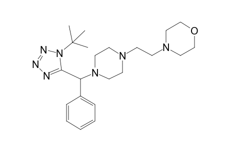 4-(2-(4-((1-(Tert-butyl)-1H-tetrazol-5-yl)(phenyl)methyl)piperazin-1-yl)ethyl)morpholine