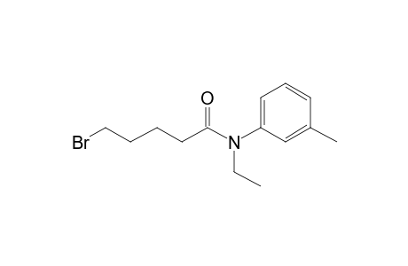 Pentanamide, N-ethyl-N-(3-methylphenyl)-5-bromo-