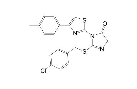 2-[(4-chlorobenzyl)sulfanyl]-3-[4-(4-methylphenyl)-1,3-thiazol-2-yl]-3,5-dihydro-4H-imidazol-4-one