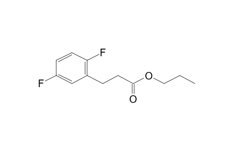 Propanoic acid, 3-(2,5-difluorophenyl)-, propyl ester