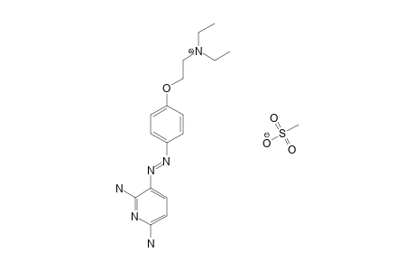 2,6-diamino-3-{{p-[2-(diethylamino)ethoxy]phenyl}azo}pyridine, methanesulfonate(1:1)