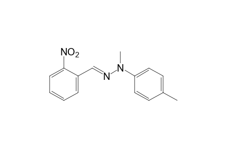 o-nitrobenzaldehyde, methyl p-tolyl hydrazone