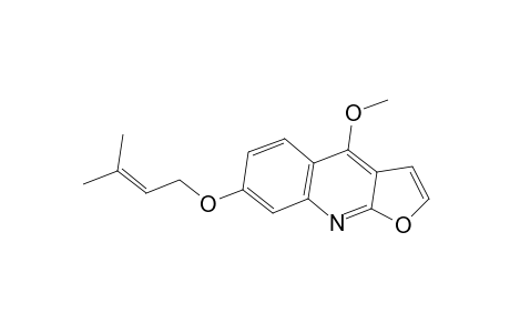 4-Methoxy-7-[(3-methyl-2-butenyl)oxy]furo[2,3-b]quinoline