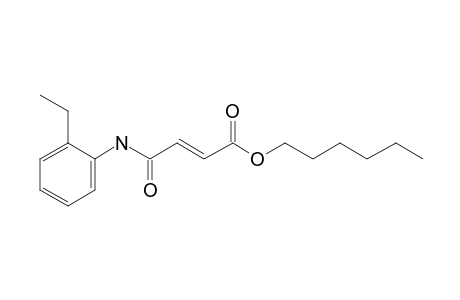 Fumaric acid, monoamide, N-(2-ethylphenyl)-, hexyl ester