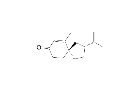 (3R,5R)-10-methyl-3-(1-methylethenyl)-8-spiro[4.5]dec-9-enone