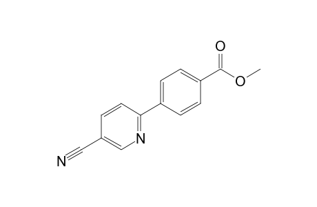 4-(5-cyano-2-pyridinyl)benzoic acid methyl ester