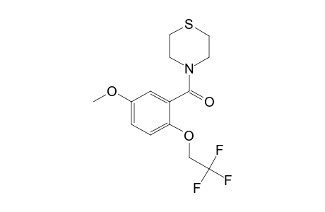 4-[5-methoxy-2-(2,2,2-trifluoroethoxy)benzoyl]thiomorpholine