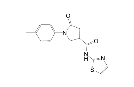 3-pyrrolidinecarboxamide, 1-(4-methylphenyl)-5-oxo-N-(2-thiazolyl)-