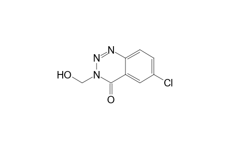 6-Chloro-3-(hydroxymethyl)-1,2,3-benzotriazin-4(3H)-one