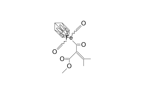 /.eta.-5/-Cyclopentadienyl-(2-methoxycarbonyl-3-methyl-1-oxo-but-2-enyl) iron dicarbonyl