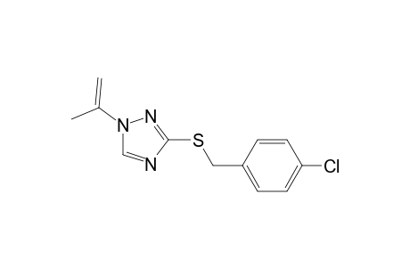 1H-1,2,4-Triazole, 3-[[(4-chlorophenyl)methyl]thio]-1-(1-methylethenyl)-