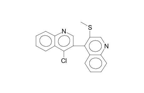 4-CHLORO-3-(3-METHYLTHIO-4-QUINOLINYLTHIO)QUINOLINE