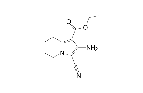 Ethyl 2-amino-3-cyano-5,6,7,8-tetrahydro-1-indolizinecarboxylate