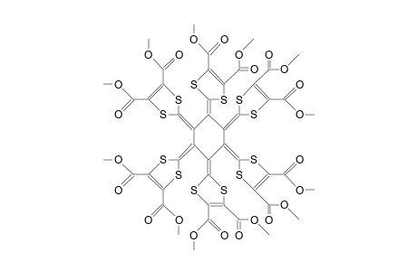 Hexakis(4,5-dicarbomethoxy-1,3-dithiol-2-ylidene)-cyclohexane isomer 1