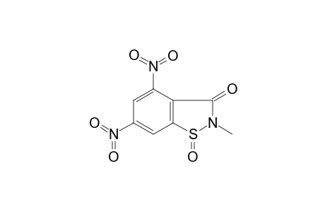 1,2-benzisothiazol-3(2H)-one, 2-methyl-4,6-dinitro-, 1-oxide
