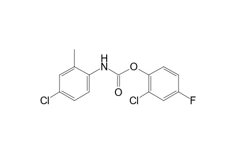 4-chloro-2-methylcarbanilic acid, 2-chloro-4-fluorophenyl ester