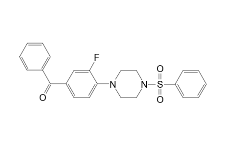 [4-(4-benzenesulfonyl-piperazin-1-yl)-3-fluoro-phenyl]-phenyl-methanone