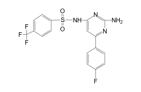 N-[2-amino-6-(p-fluorophenyl)-4-pyrimidinyl]-alpha,alpha,alpha-trifluoro-p-toluenesulfonamide