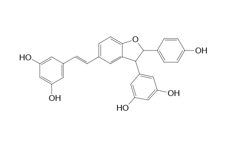 3-(3,3'-Dihydroxy-phenyl)-6-(.beta.-3,3'-dihydroxy-phenylvinyl)-2-(4-hydroxy-phenyl)-2,3-dihydro-benzofuran