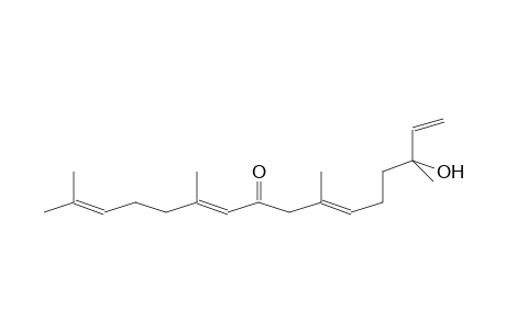 2,6,10,15-HEXADECATETRAEN-8-ONE, 14-HYDROXY-2,6,10,14-TETRAMETHYL-