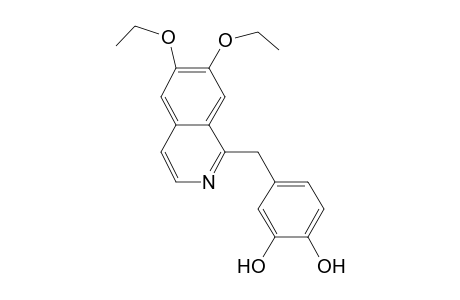 Ethaverine-M (bis-O-deethyl-) MS2