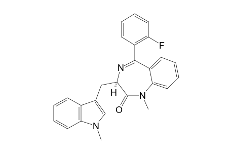 (3R)-5-(2-Fluorophenyl)-1,3-dihydro-3-(1H-indol-3-ylmethyl)-1-methyl-2H-1,4-benzodiazepin-2-one, N-methyl