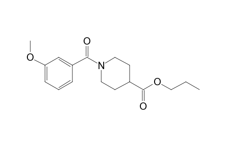 Isonipecotic acid, N-(3-methoxybenzoyl)-, propyl ester