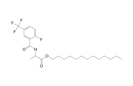 D-Alanine, N-(2-fluoro-5-trifluoromethylbenzoyl)-, tridecyl ester