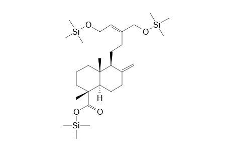 15,16-Dihydroxy-8(20),13-labdadien-18-oic acid, (E), 3tms