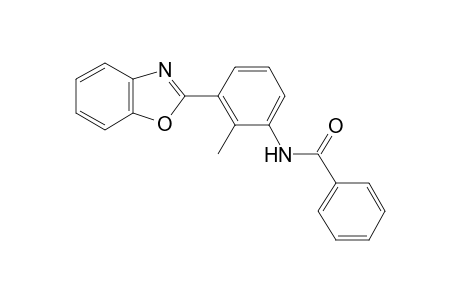 benzamide, N-[3-(2-benzoxazolyl)-2-methylphenyl]-