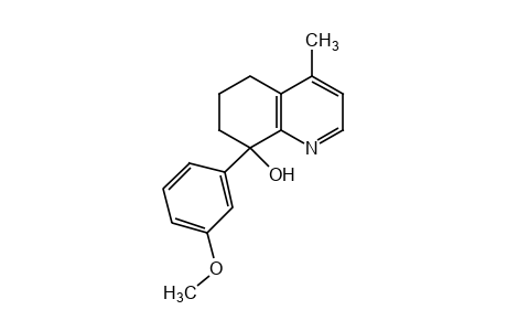 8-(m-methoxyphenyl)-4-methyl-5,6,7,8-tetrahydro-8-quinolinol