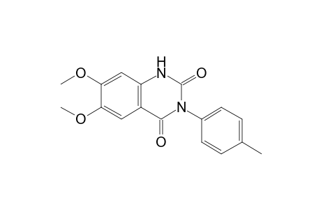 6,7-dimethoxy-3-(4-methylphenyl)-2,4(1H,3H)-quinazolinedione