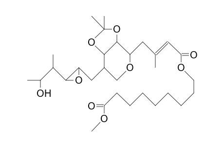 Pseudomonic acid, A methyl ester acetonide derivative